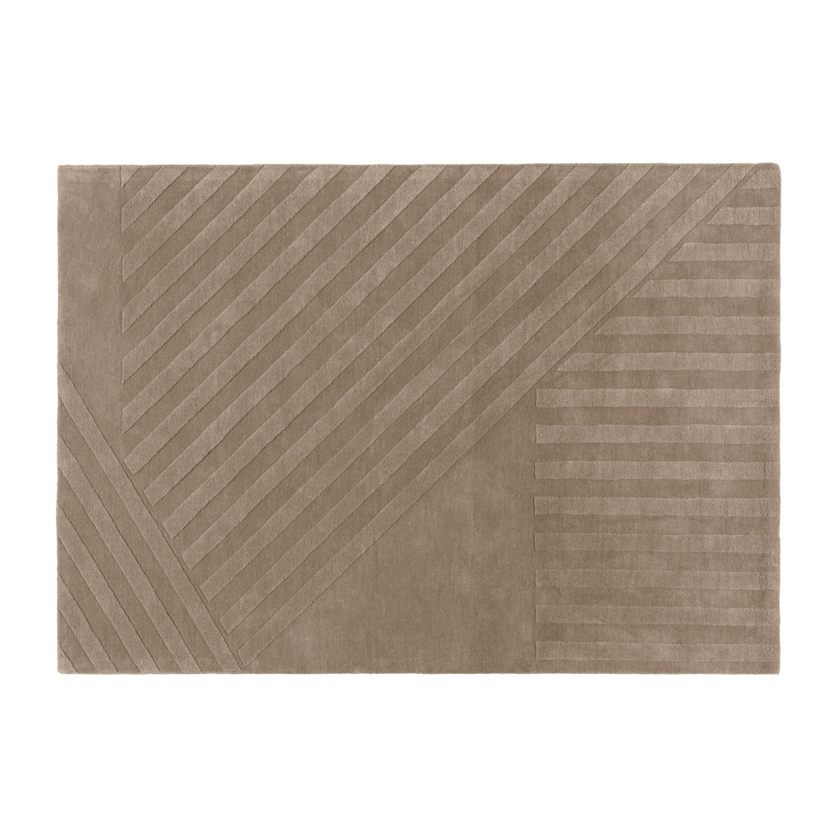 Levels villamatto stripes harmaa 170x240 cm