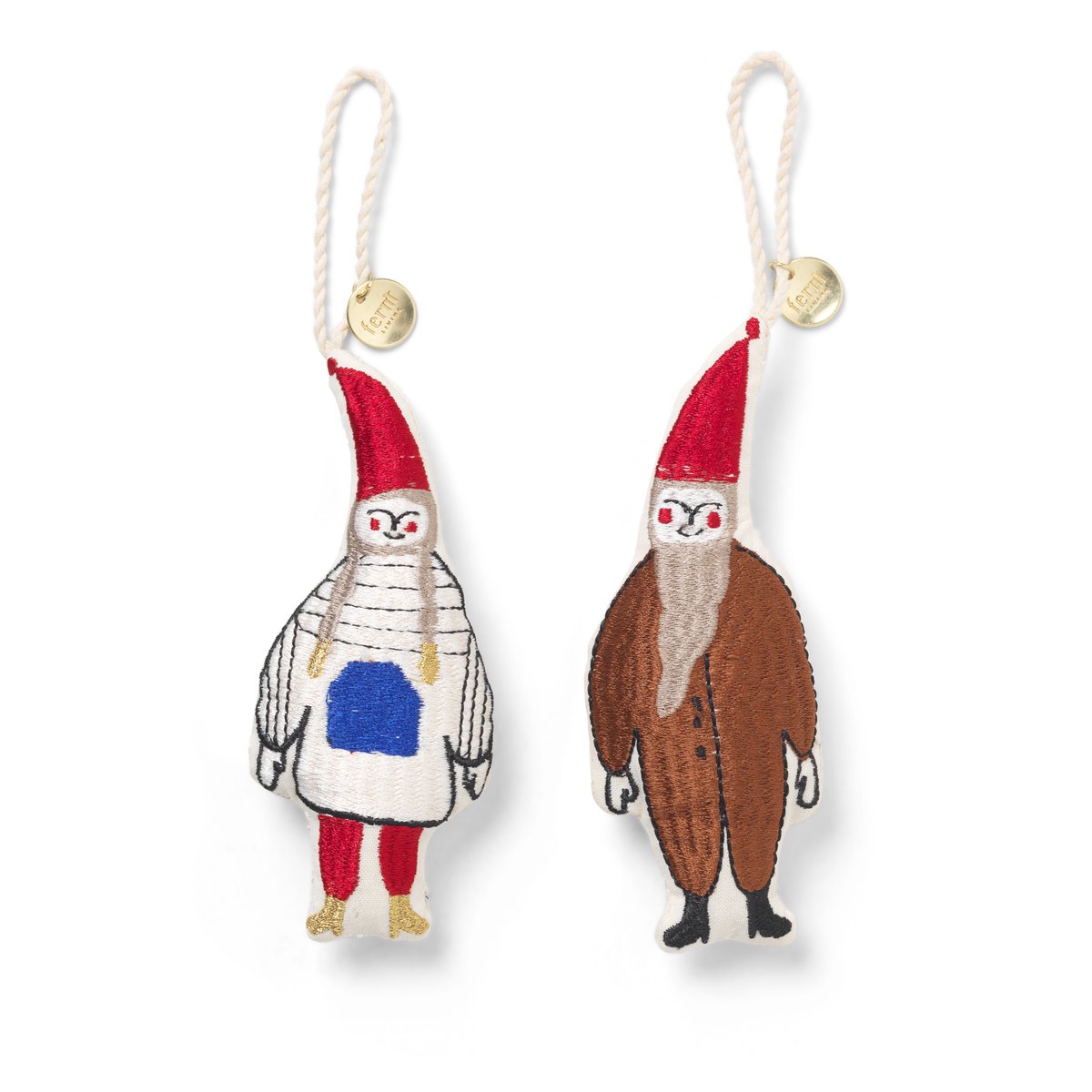 Elf Pair -joulukuusenkoriste Multi