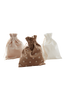 GIFTIE DOTS SET lahjapussit, 3/pakk. Beige/savunvärinen