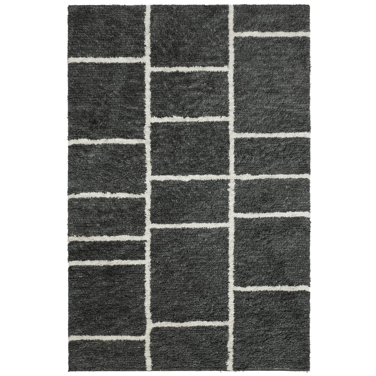 Sita villamatto 280x370 cm Grey melange-white