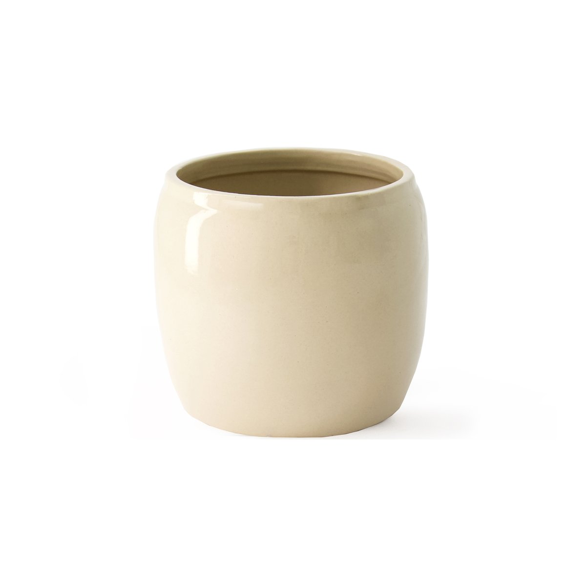 Ernst lasitettu ruukku Ø 14 cm Beige
