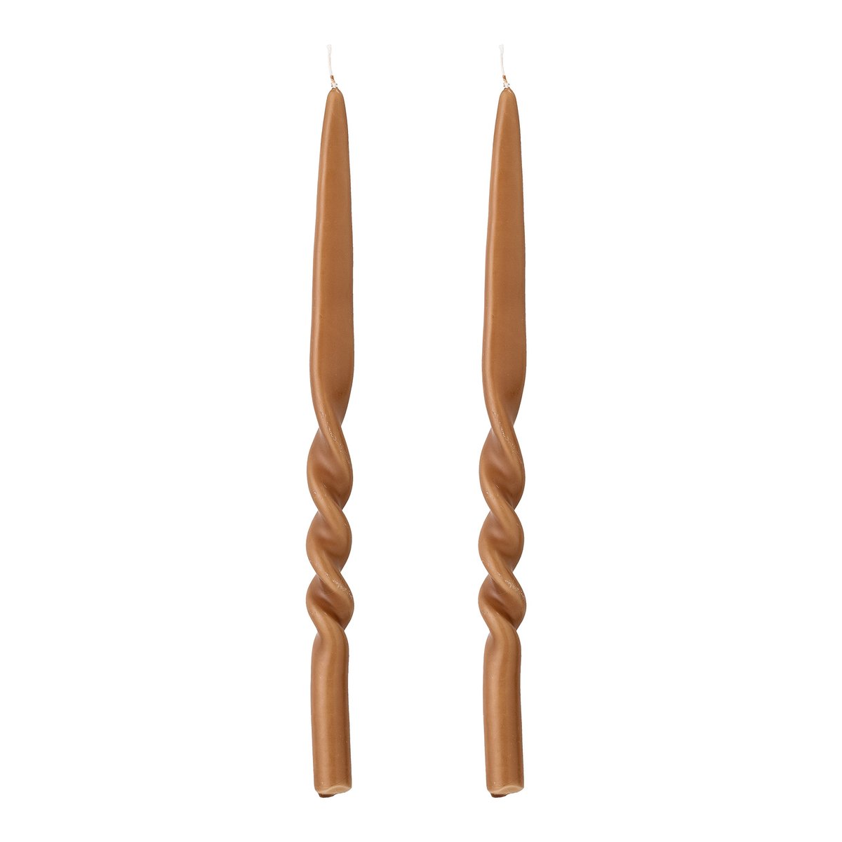 Twist kynttilät 2-pack Ruskea