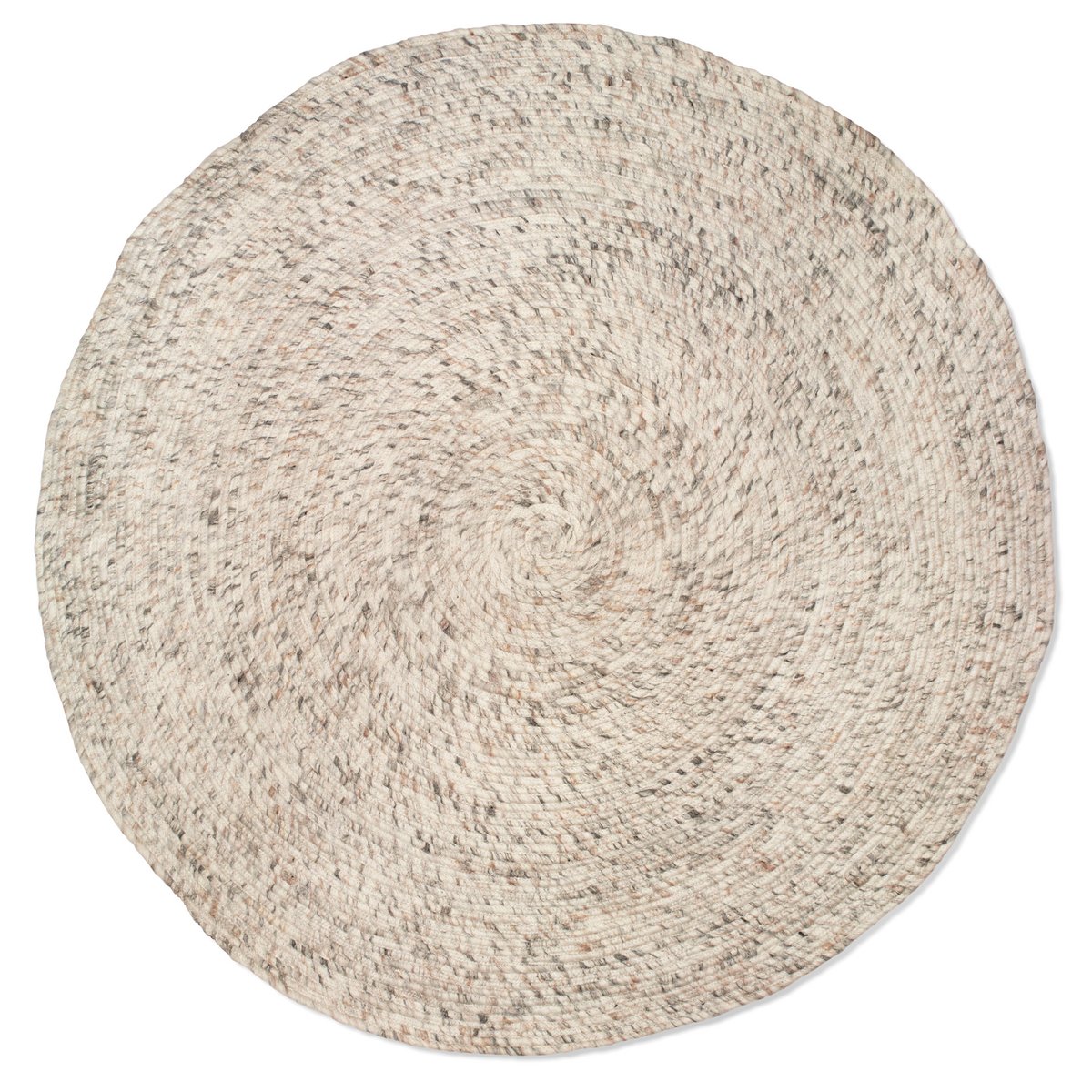 Merino villamatto pyöreä Ø 160 cm Beige