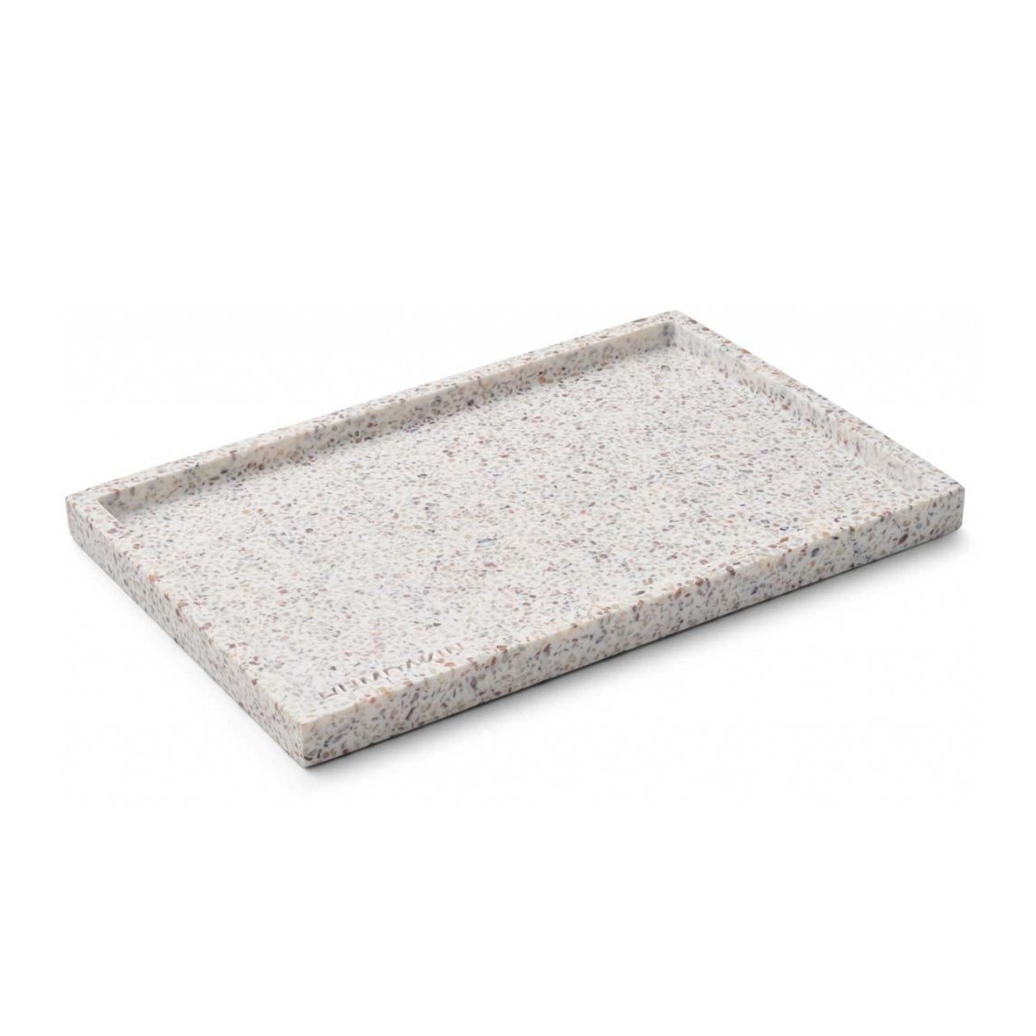 Humdakin Terrazzo -tarjotin 30x20 cm White-brown