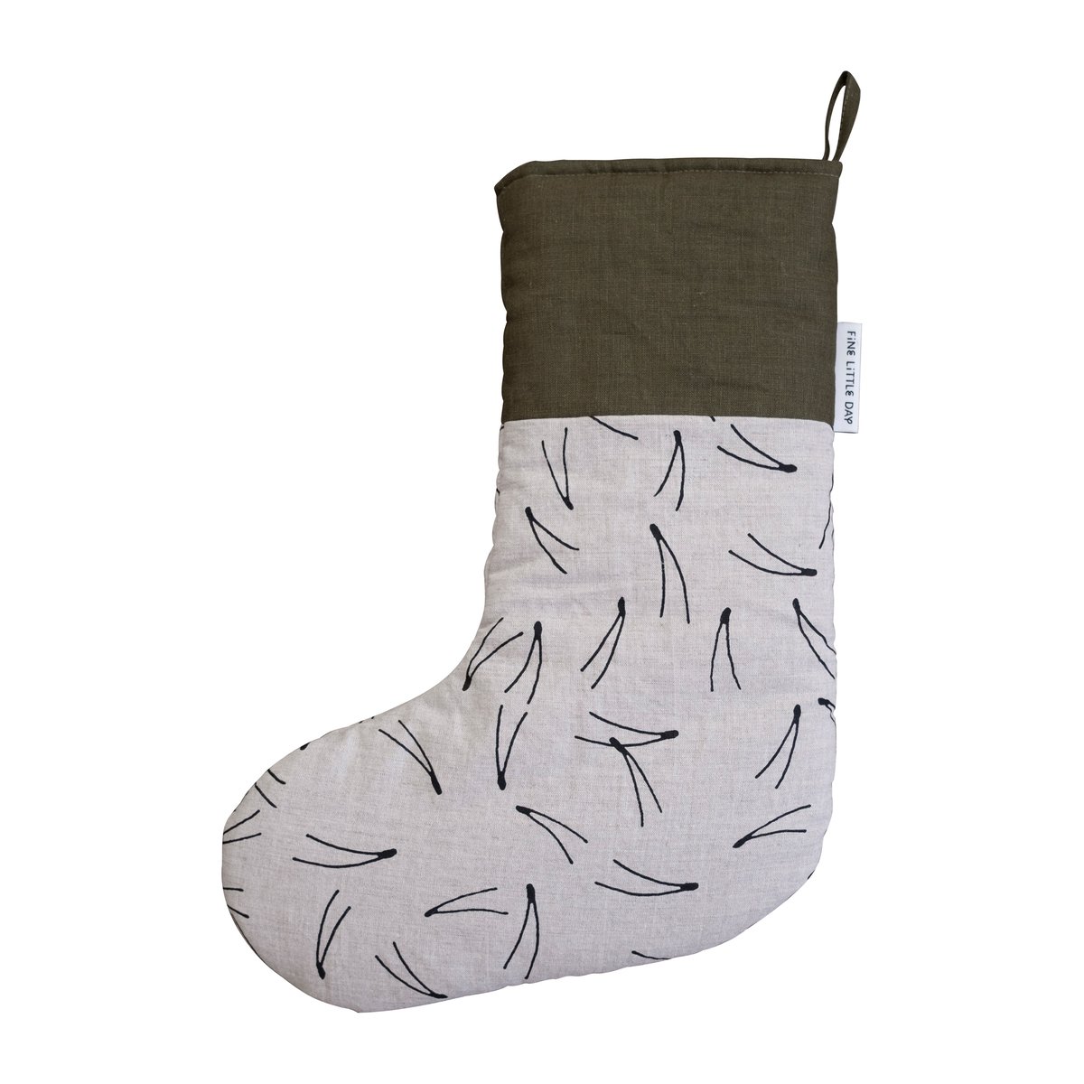 Barr joulusukka 40 cm Musta-vihreä-luonto