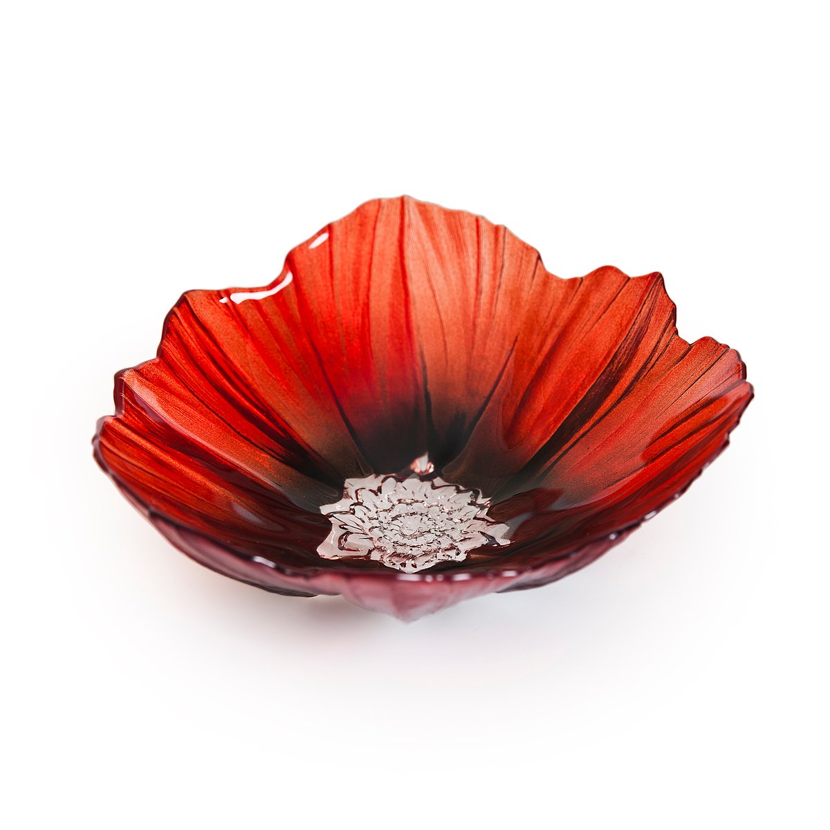 Poppy kulho keskikoko Punainen-musta