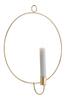 CANDLE RING seinäkoriste, jossa LED-valo