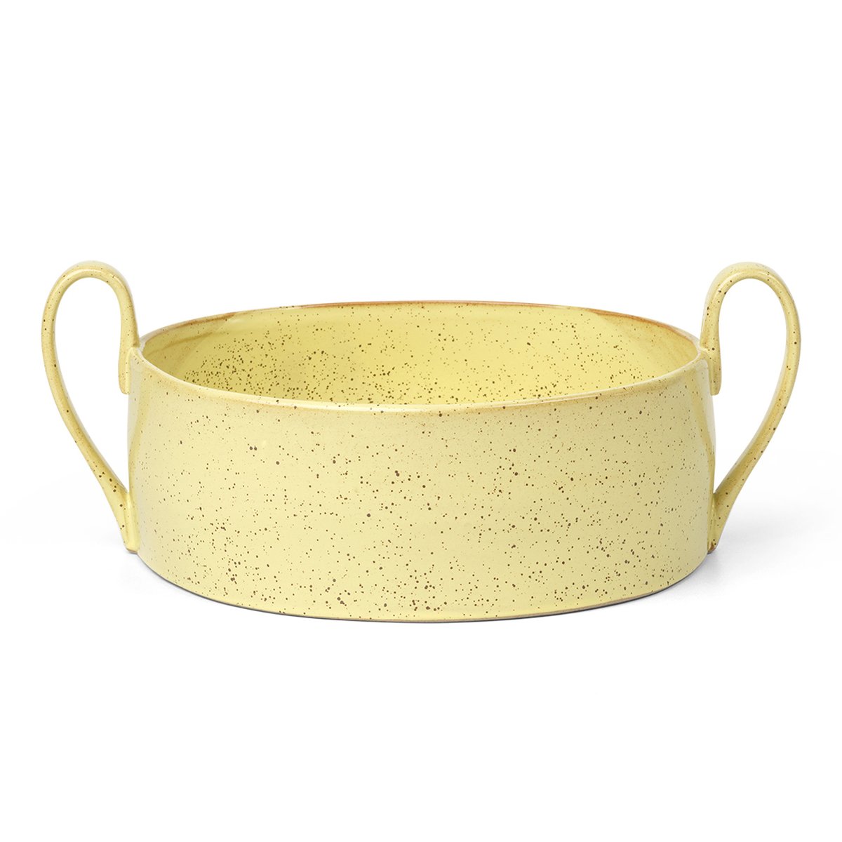 Flow Centrepiece -kulho Yellow speckle