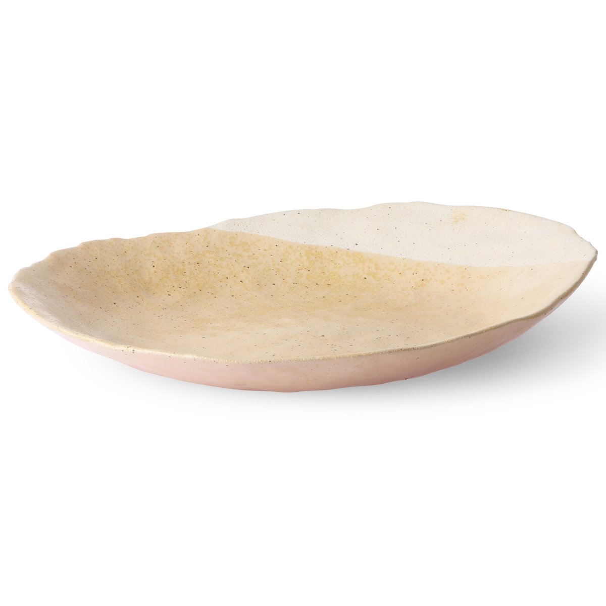 HKliving koristelautanen 34,5x38 cm Cream-white
