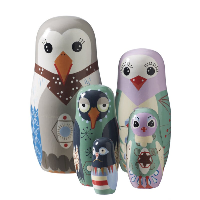 Bird family monivärinen 5 kpl