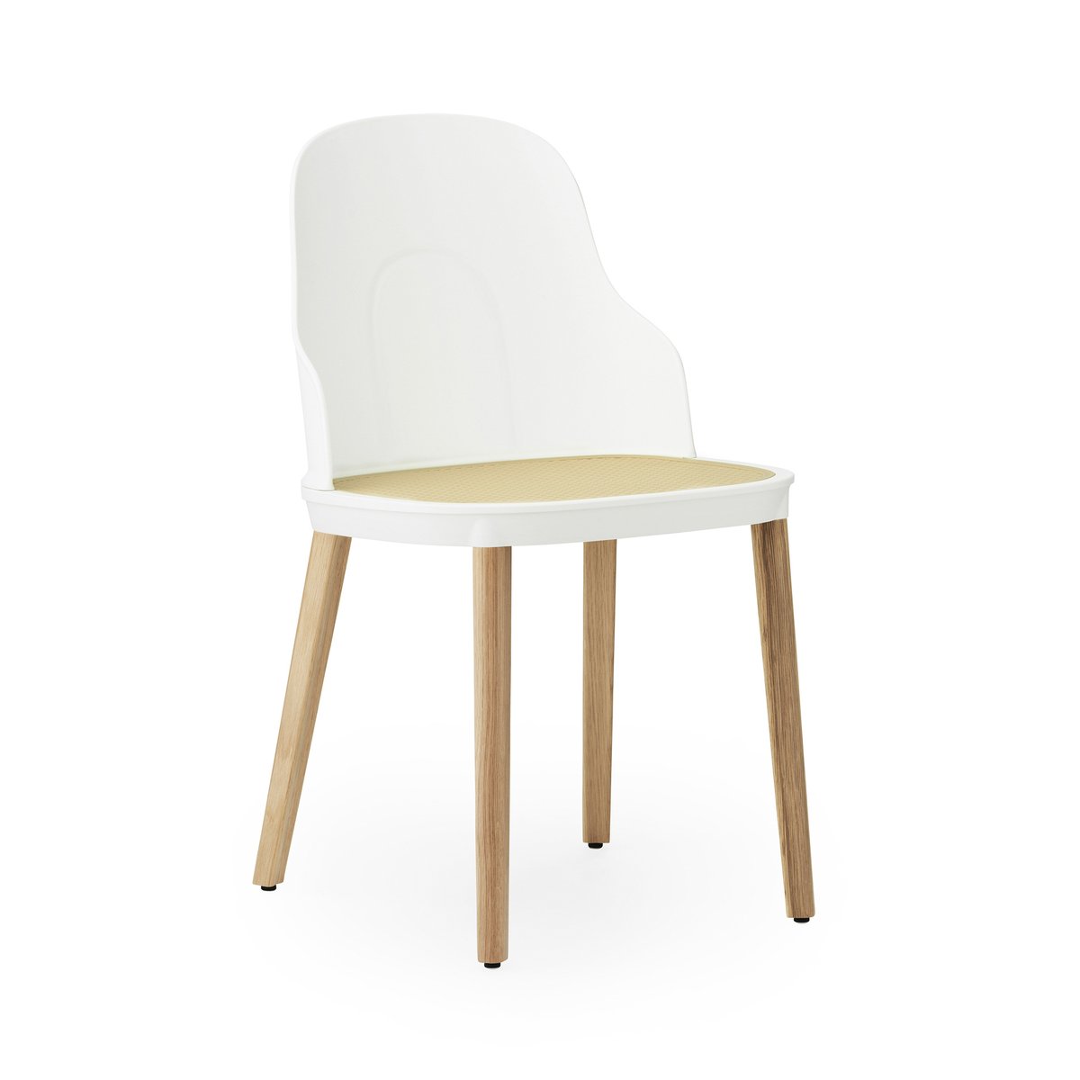 Allez molded wicker tuoli Valkoinen-tammi