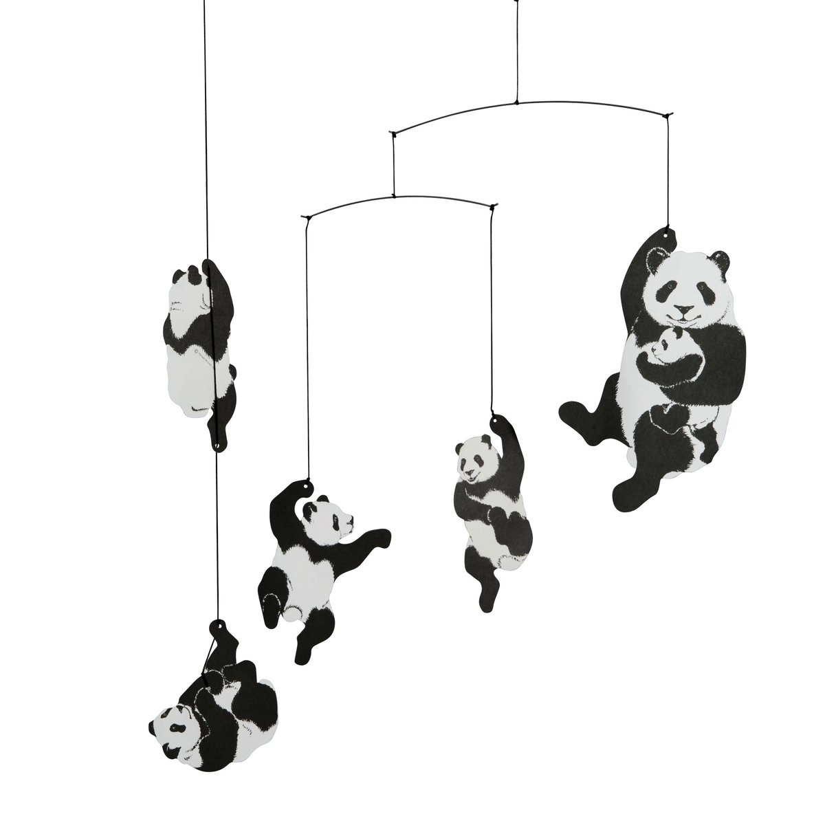 Panda-mobile musta-valkoinen