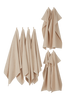 BELLFI pyyhesetti, 8 osaa - ekologinen Beige