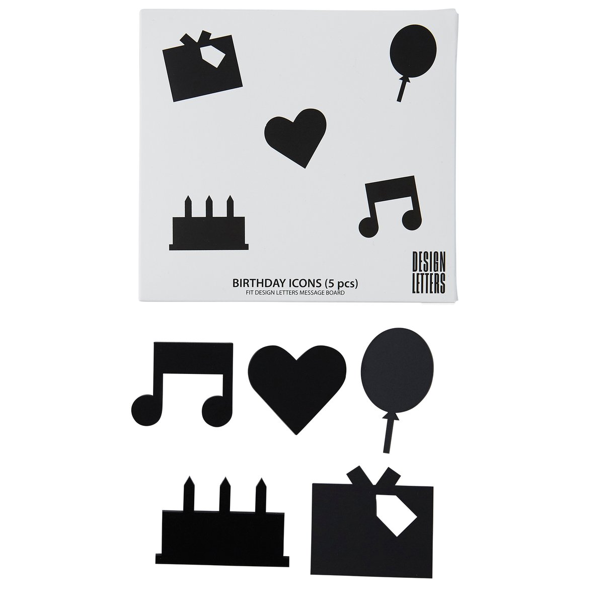 Design Letters Happy Birthday icons Musta