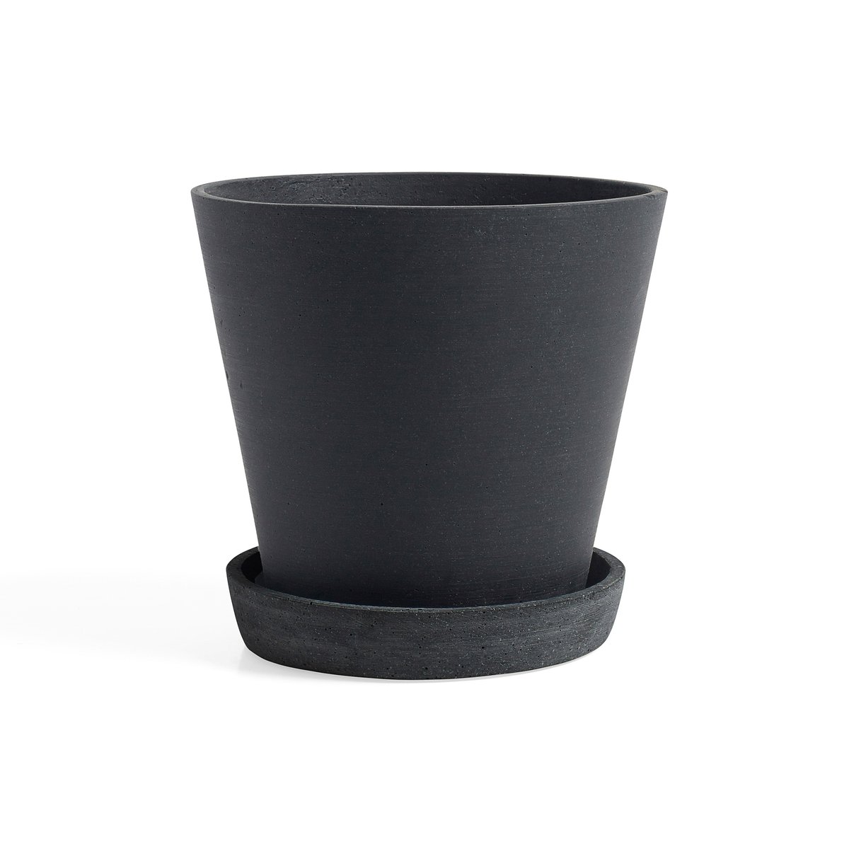 HAY Flowerpot with saucer -ruukku XXL Musta