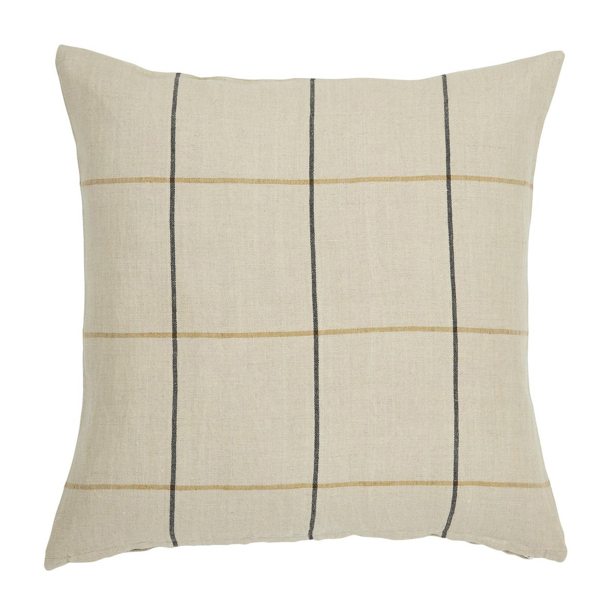 Hemmeslehti Check tyynyliina 45x45 cm Beige