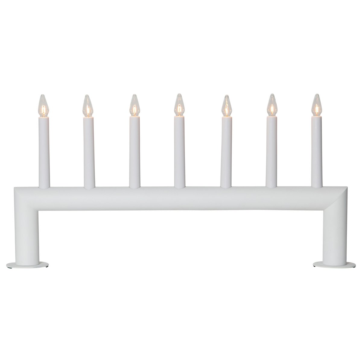 Circum adventtikynttilänjalka matala 29 cm Valkoinen