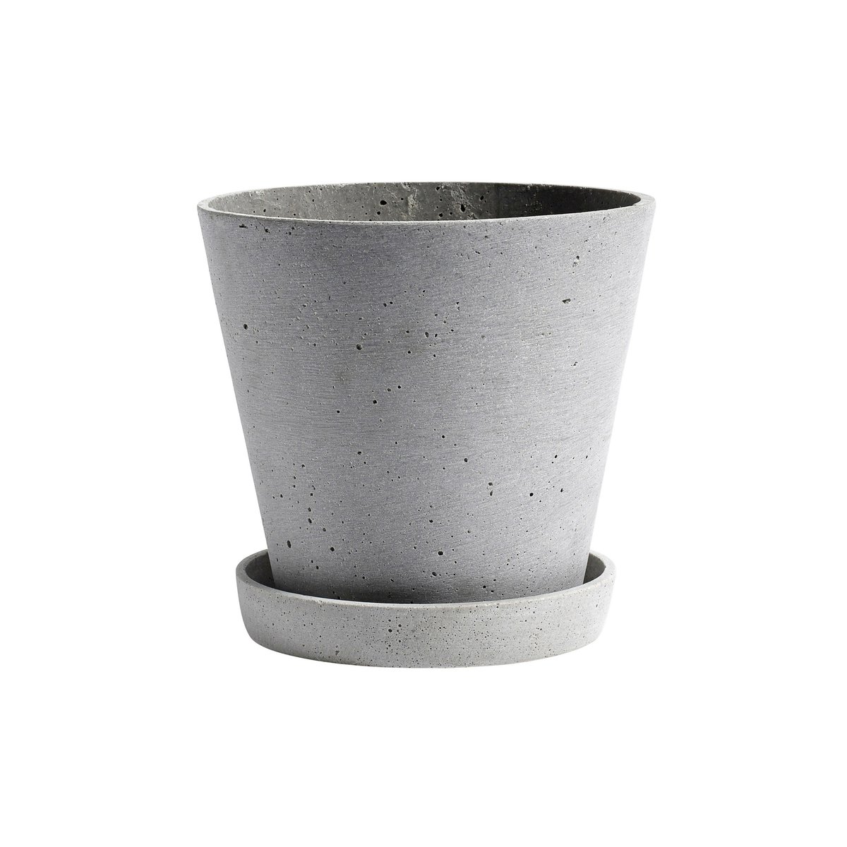 HAY Flowerpot with saucer -ruukku XXL Harmaa