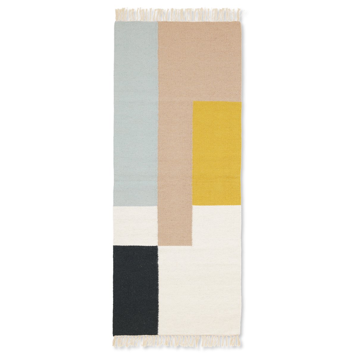 Kelim matto 70x180 cm Squares