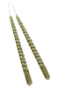 TWISTER kynttilät, 2/pakk. Vihreä/kumipuu