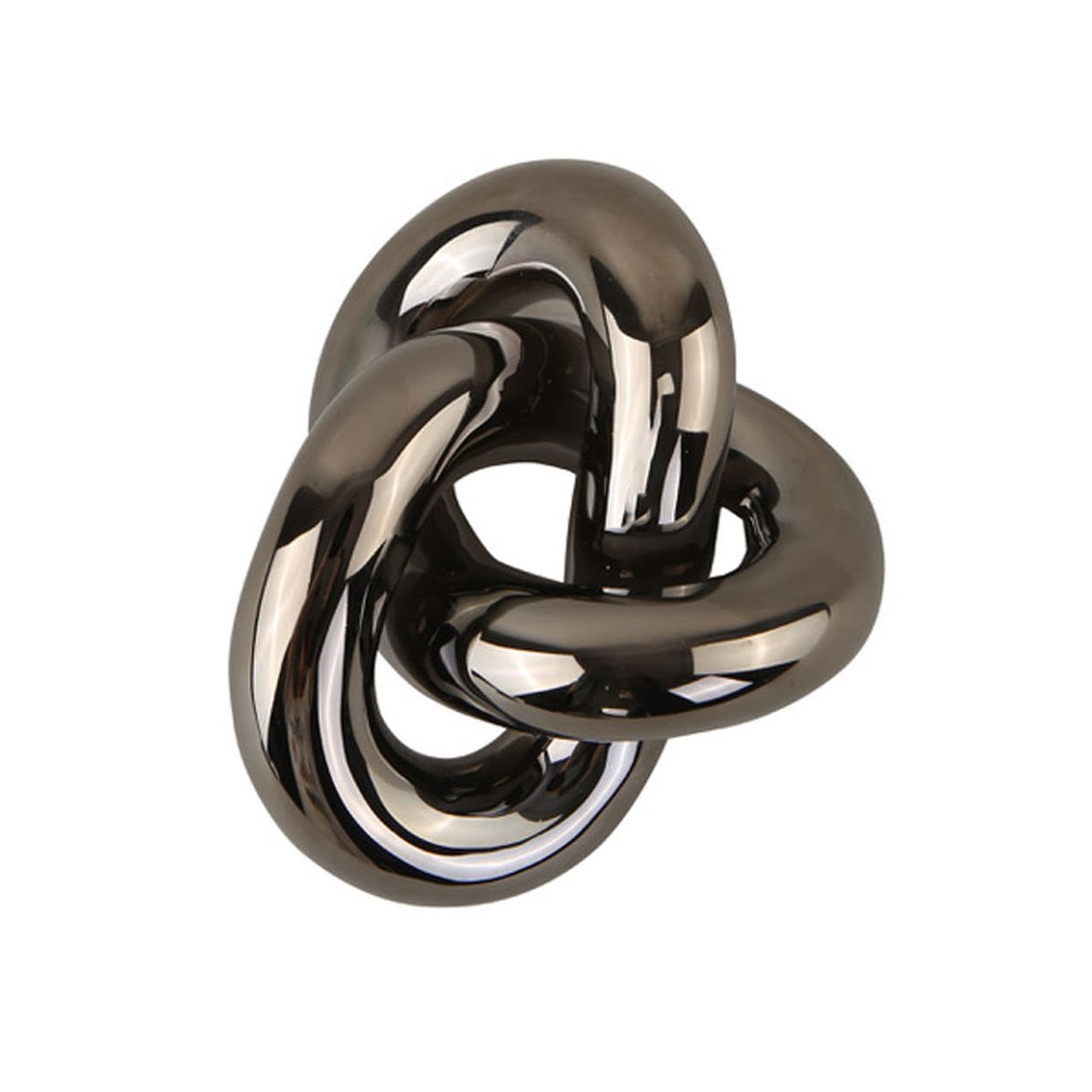 Knot Table large koriste Dark Silver
