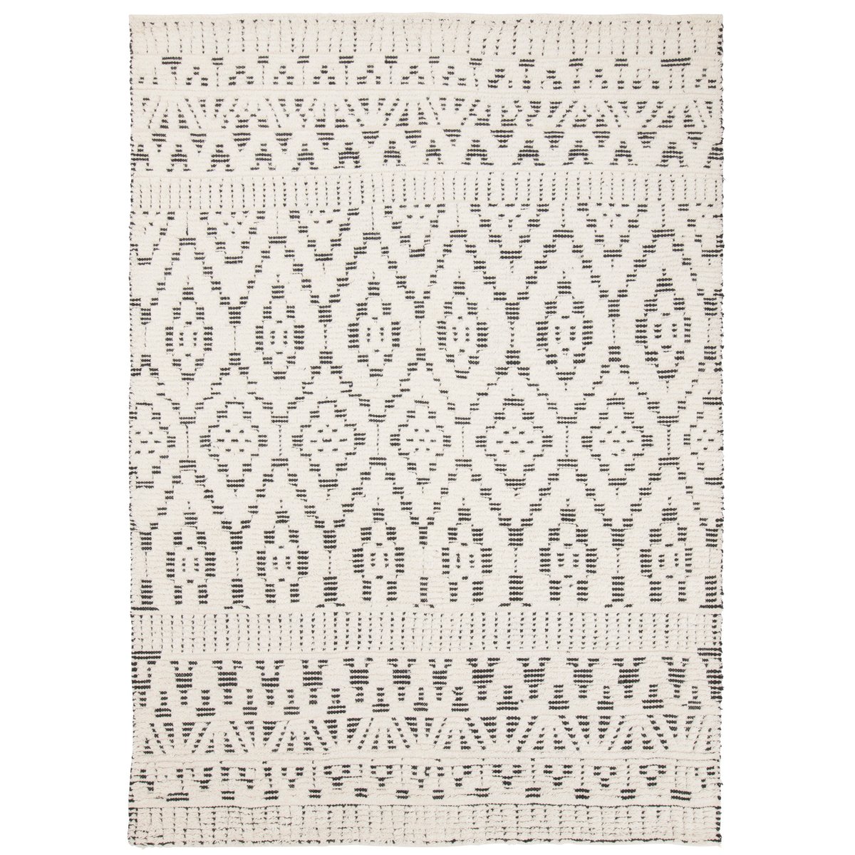 Zelbio villamatto, 140 x 200 cm White-black