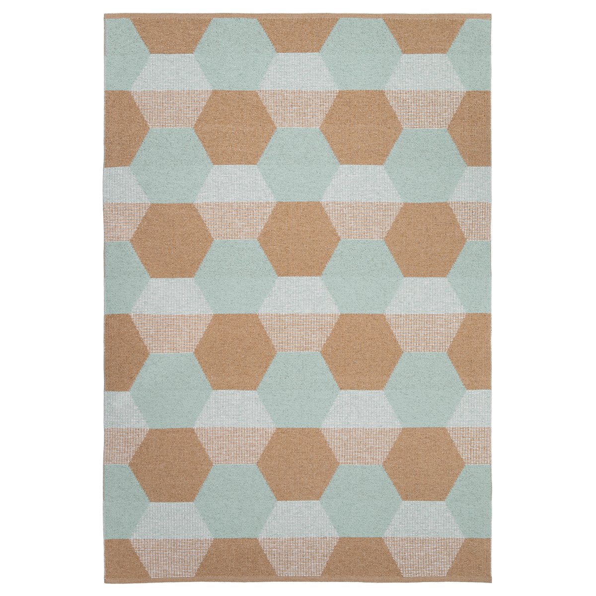 Puck muovimatto 170x250 cm Ruskea-sininen (aqua)