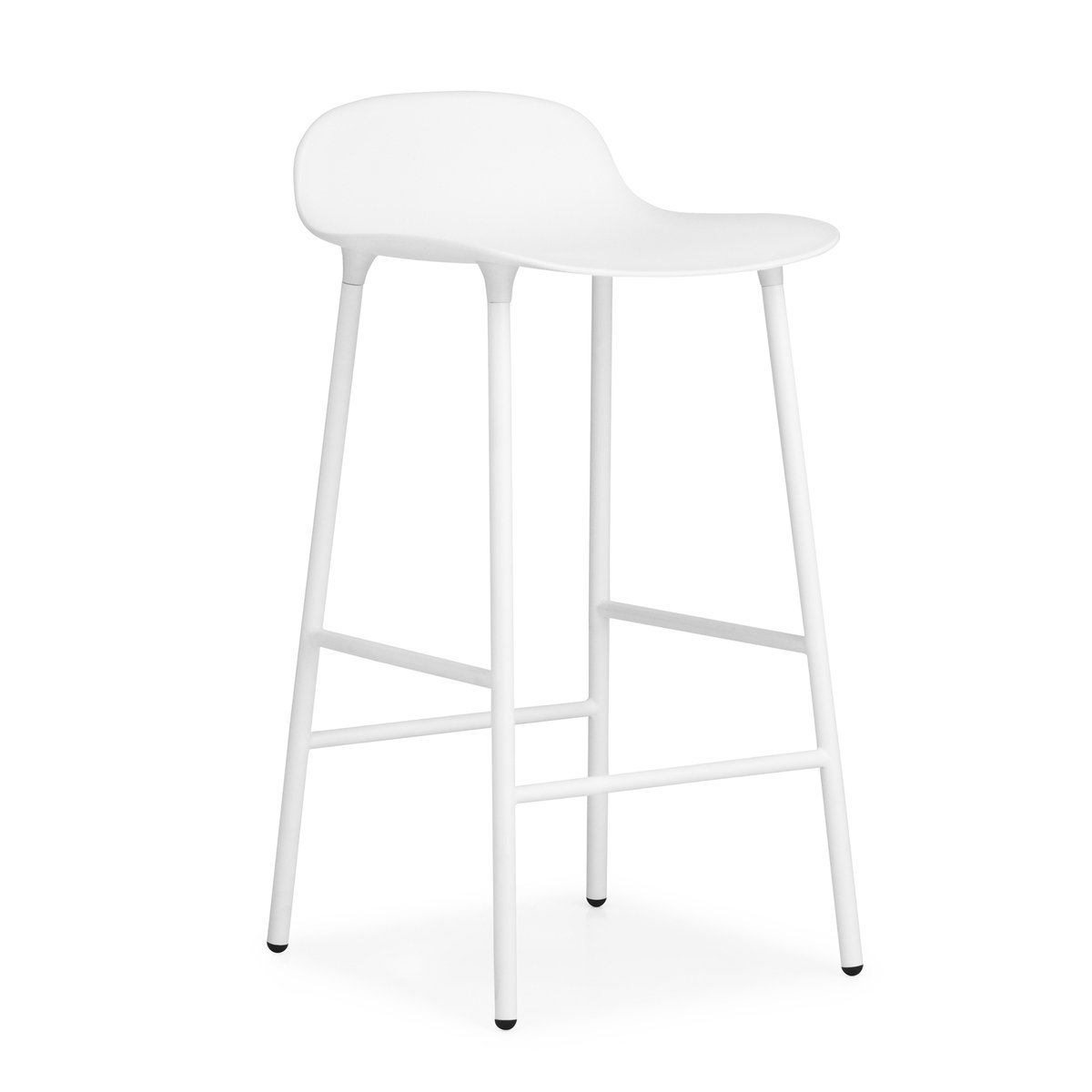 Form Chair baarijakkara metallijalat valkoinen