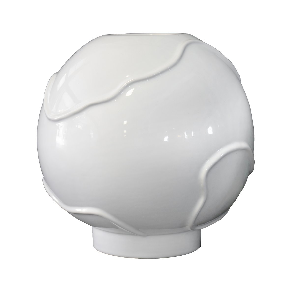 Form maljakko Ø 25 cm Shiny white