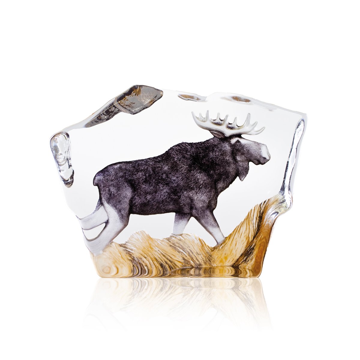 Hirvi lasiveistos 12x16,5 cm