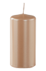 BECKY METALLIC pöytäkynttilä - korkeus 12 cm Vaalea beige