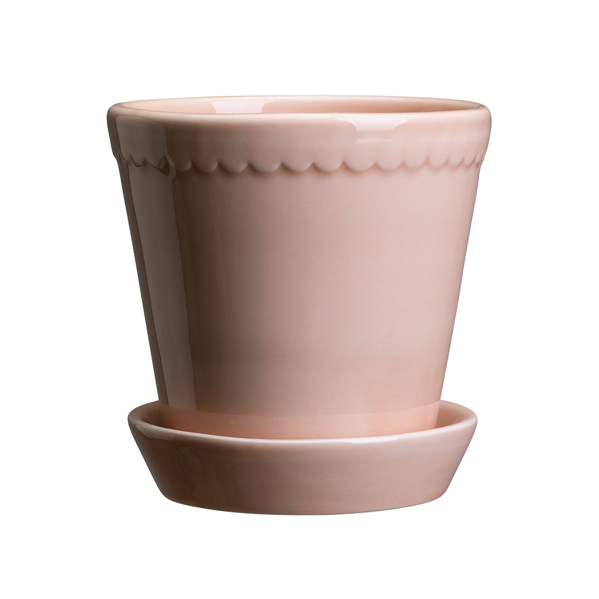 Helena ruukku lasitettu Ø12 cm Quartz rose